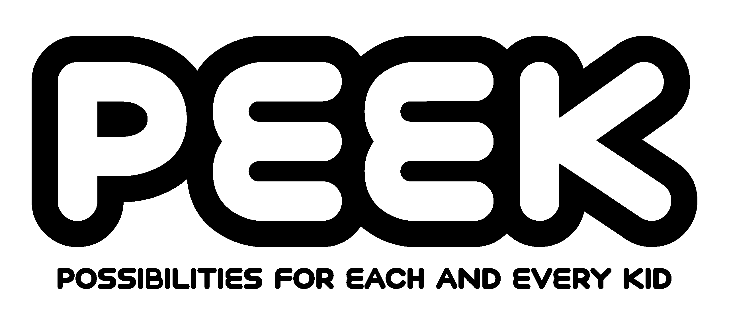 Peek Logo Stacked Black